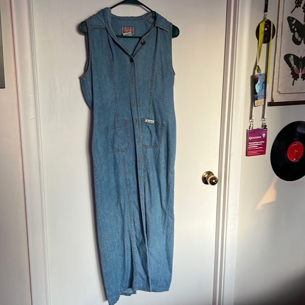 Denim De Cache Button Up Dress